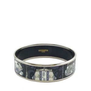 Blue and Silver Hermès Cachemire de Tamara Bangle